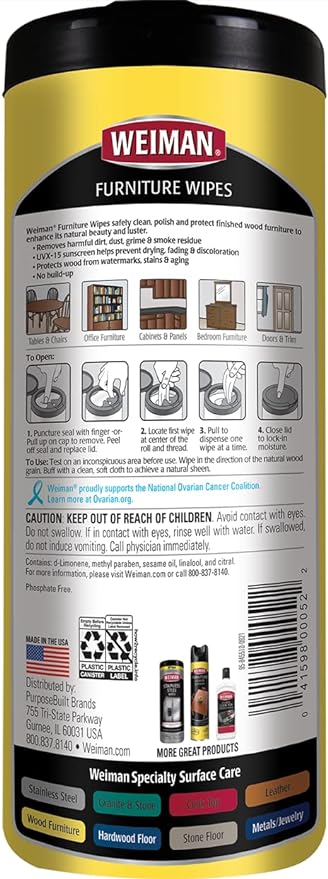 Furniture Wipes Weiman