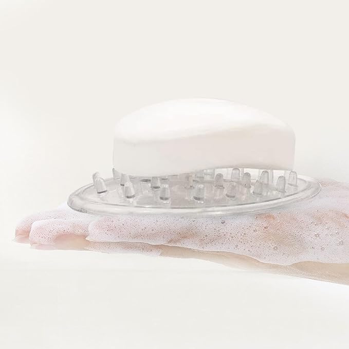 Soap Saver | Set of 2 Soap Dishes | Non-Slip | Clear Plastic | Better Houseware