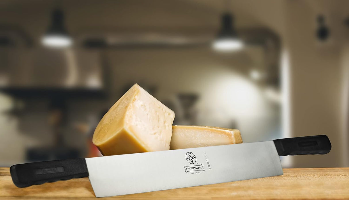 Cheese Slicer Knife | 16-Inch | Double Handle | Black | Mundial