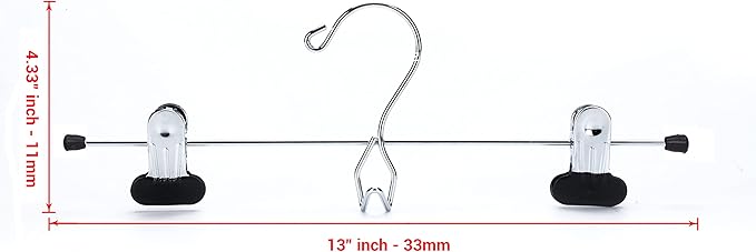 Metal Add-On Skirt Hangers 6pk Quality Hangers