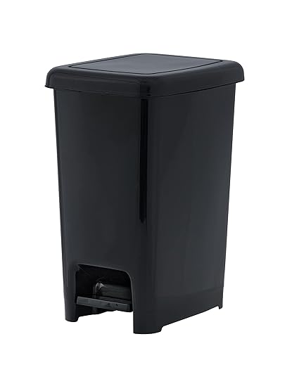 Trash Bin 16 Gallon Black Superio (Step On Cover)