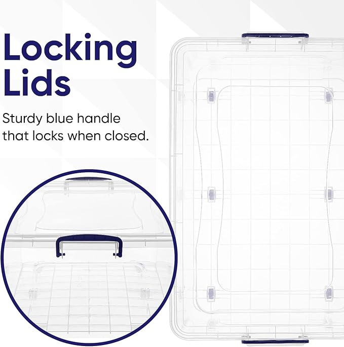 60 Quart Storage Container With Wheels | Superio