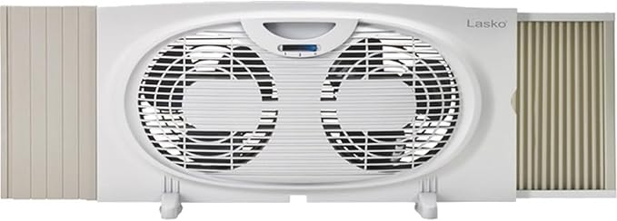 Lasko Twin Window Fan | Reversible Airflow | 120V
