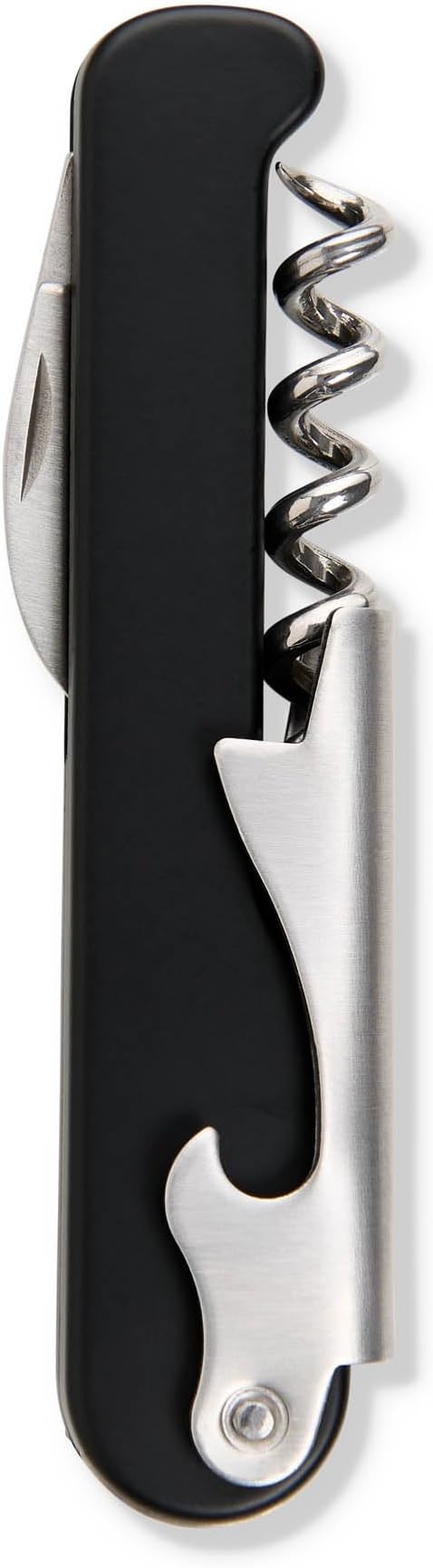 Waiter's Corkscrew Soft Touch | Stainless Steel | 4.375 × 1.25 × 0.5 in | HIC Kitchen