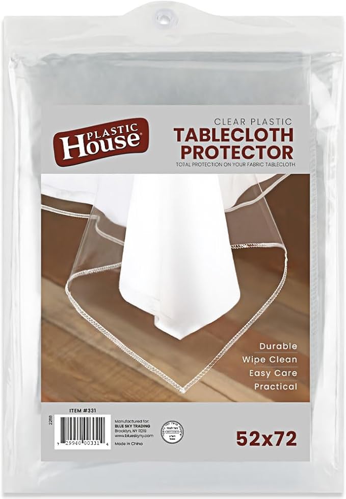 Clear Tablecloth 52X72