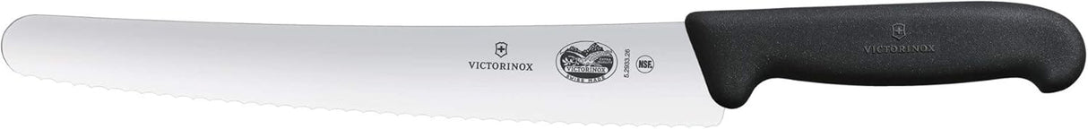 Serrated Bread Knife 10.25" | Fibrox Black Handle | Round Tip | Victorinox