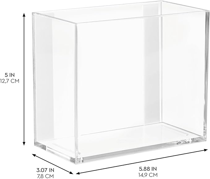 Clarity Organizer Clear 6"x3" Inter Design
