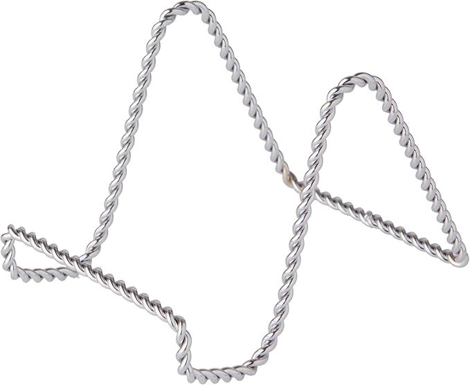 4" Silver Braided Easel