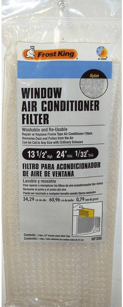 Window Air Conditioner Filter Nylon Frost King