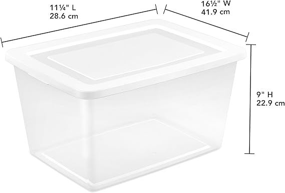 Storage Box Clear 58QT Sterilite