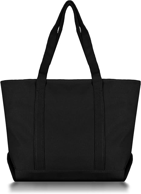 Canvas Cotton Tote Bag 23'' Black