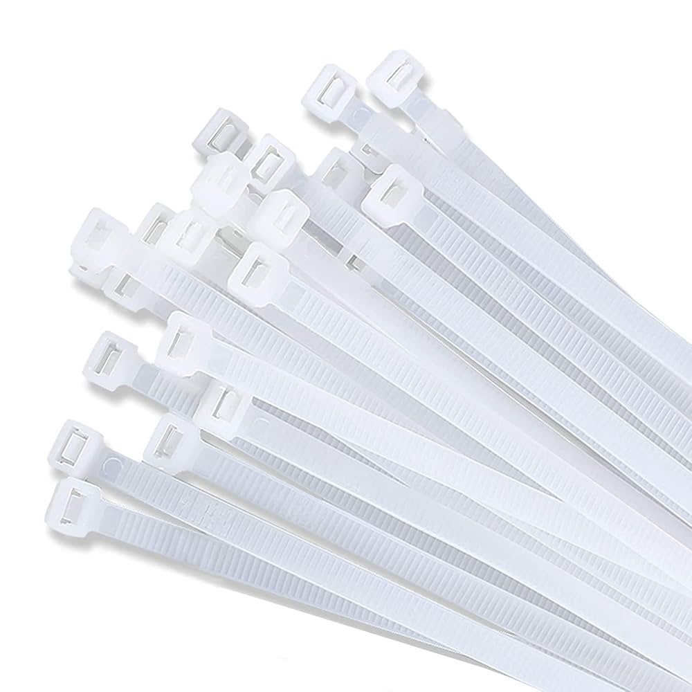 Cable Ties 16" White Thin 50PC Uniware