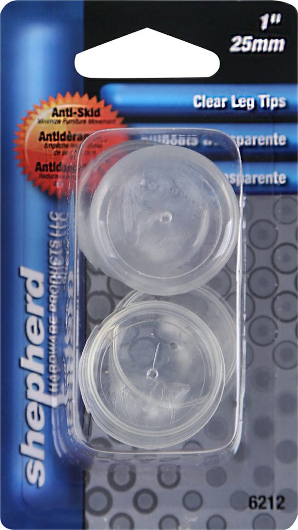 Clear Leg Tips 1" Shepherd