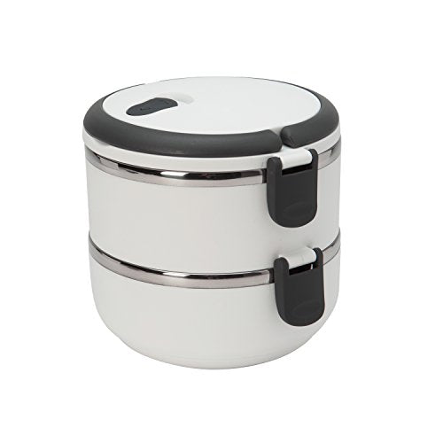 Insulated Lunch Box Stainless Steel | 2 Tier | Kitchen Details