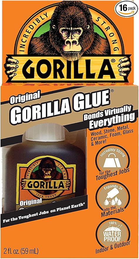 Gorilla Glue Original | Heavy-Duty Polyurethane Adhesive | Waterproof & Expanding | 59 ml