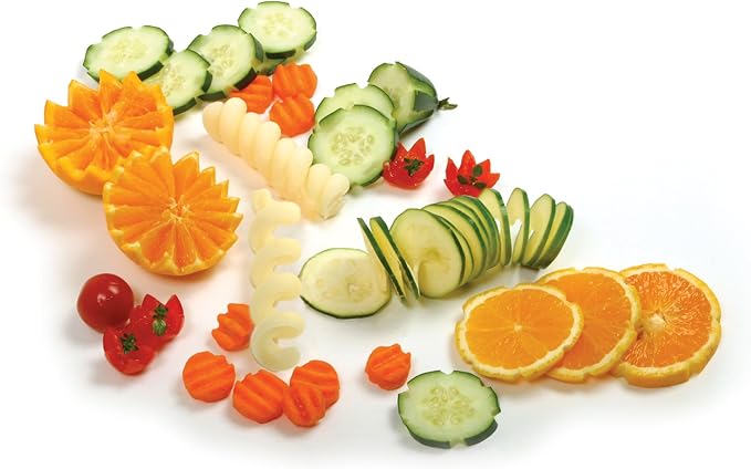 Garnishing Tool Set for Fruit & Vegetable | 5pc | Stainless Steel | Norpro