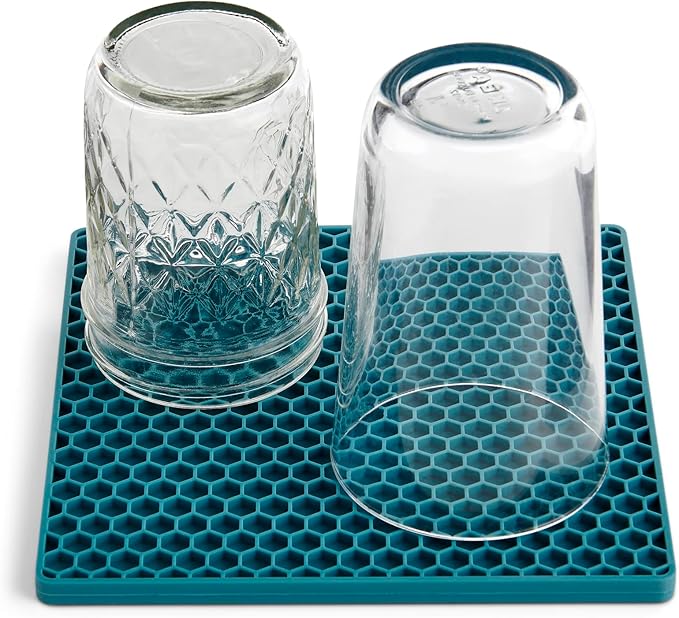 Honeycomb Trivet | Silicone | Turquoise Blue | HIC Kitchen
