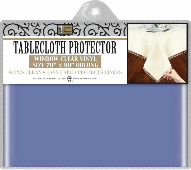 Clear Vinyl Table Protector | 70" x 90" | Better home