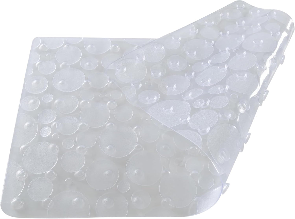 Recycled PVC Bath Mat (29.1" x 15.75") Clear Bath Bliss