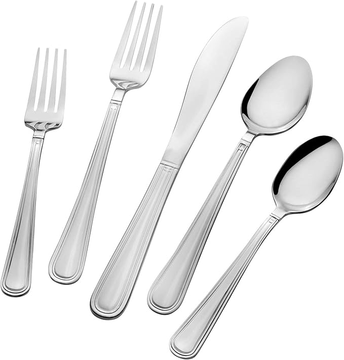 20pc Flatware Set Wareham | Silver | Stainless Steel | Pfaltzgraff