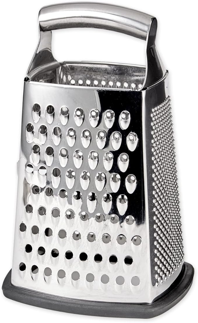 Handheld Cheese Grater Deluxe | Stainless Steel | Non-Slip Base | 6"x5"x9.5"H | RSVP