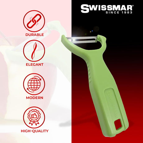 Y Peeler with Stainless Steel Scalpel Blade | Green | Swissmar