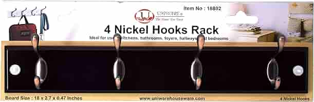 Black Hook Racks Nickel Uniware