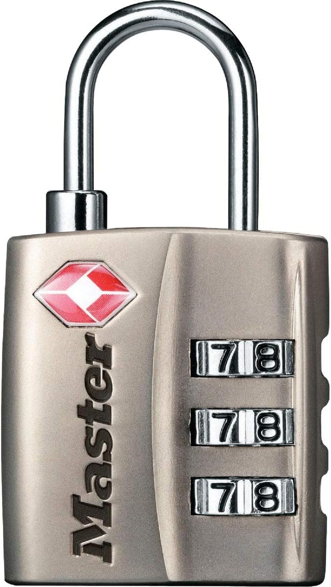 TCA Approved Combination Padlock | 1-3/16" | Nickel | 4680DNKL | Master Lock
