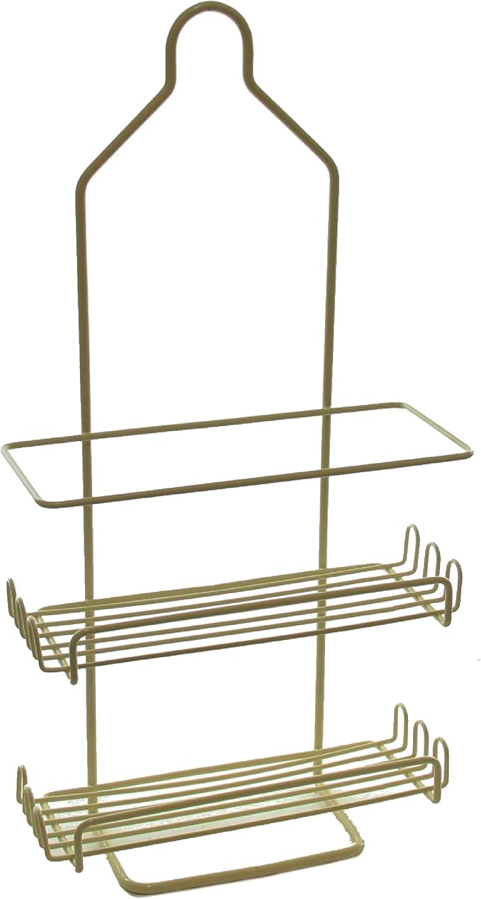 Hanging Shower Caddy 2‑Tier | Rust‑Resistant Metal | Beige | YBM