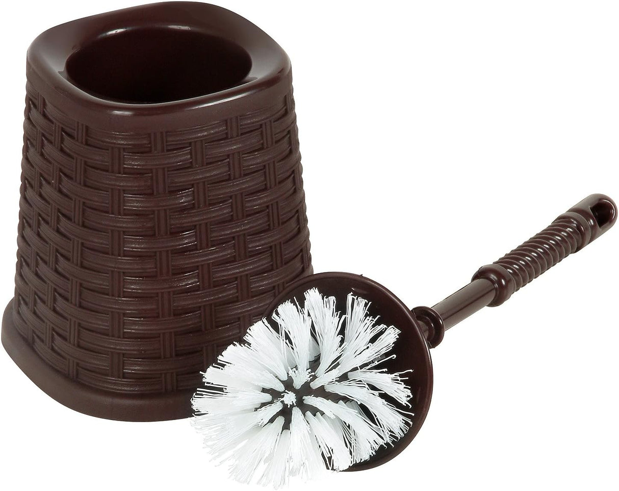 Toilet Brush and Holder | Brown | 16" Height | Superio