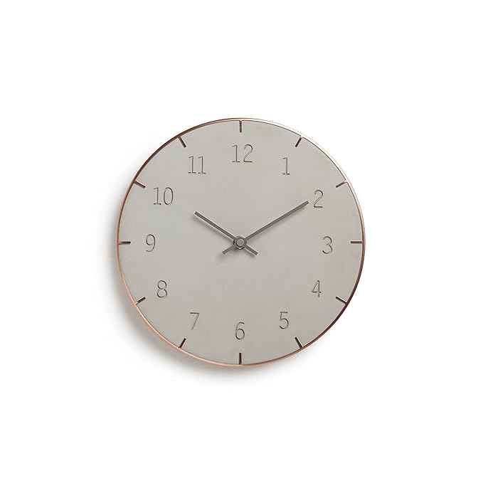 Umbra Wall Clock | Piatto Wall Clock | 10" x 10" x 1.5"