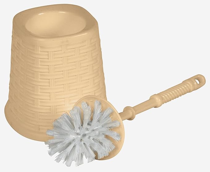 Toilet Brush and Holder | Wicker Style | Beige | Superio
