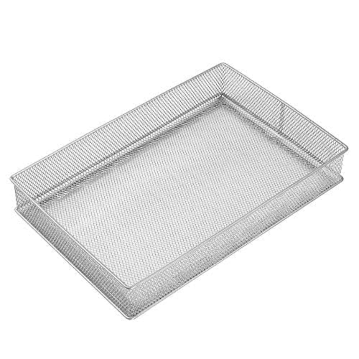 Silver Mesh Drawer Organizer (12" x 8" x 2" ) YBM