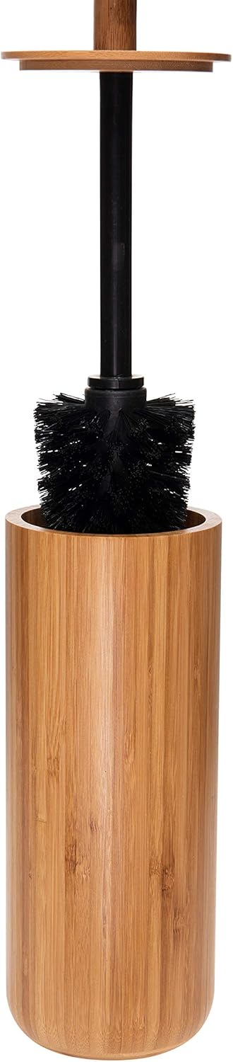 Toilet Bowl Brush | Bamboo Handle | Round Design | Bath Bliss