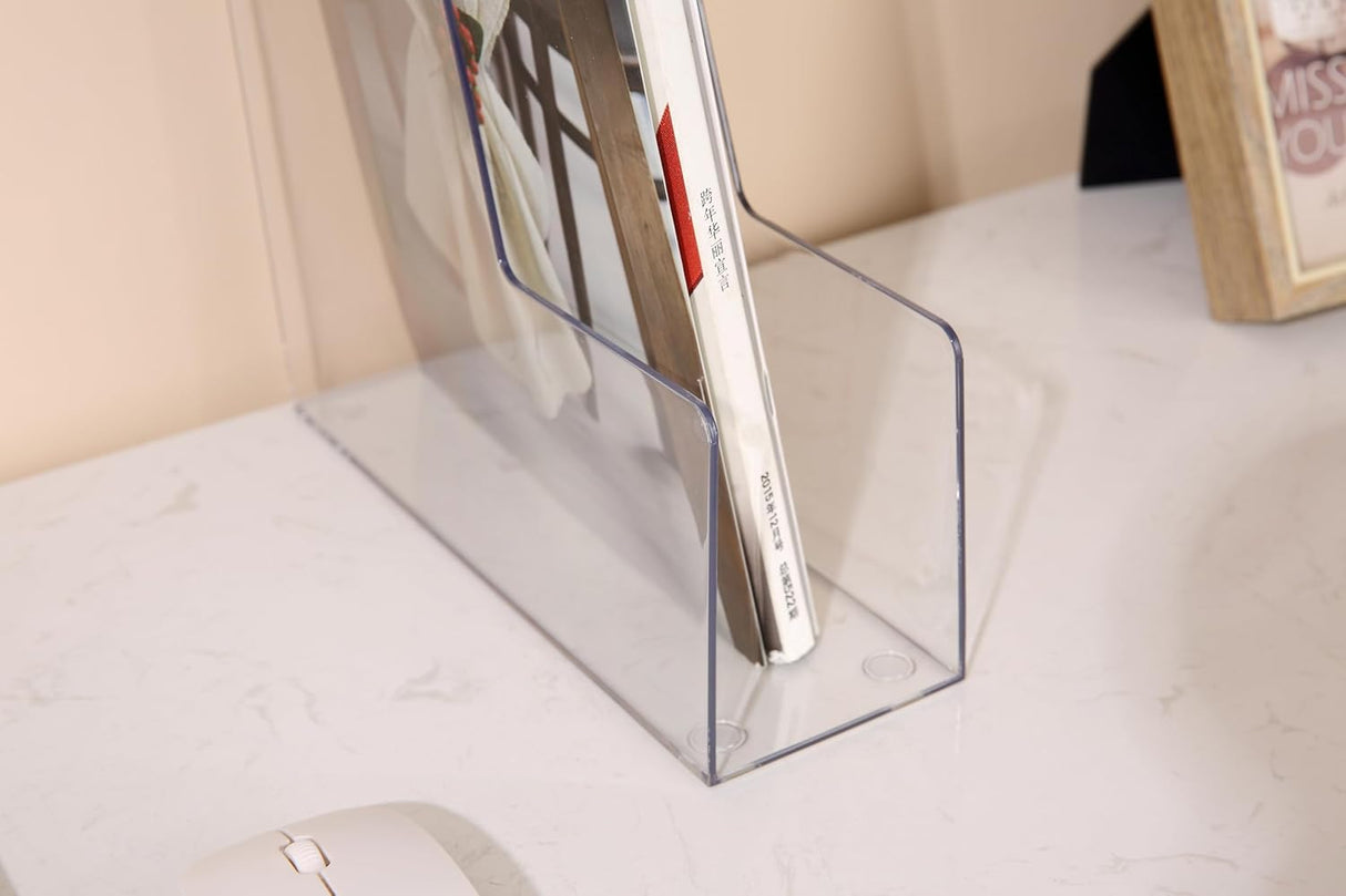 Open Front Magazine Holder Clear YBM