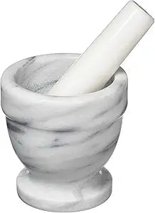 Marble Mortar & Pestle | 3/4-Cup | White | 320 ML | Norpro