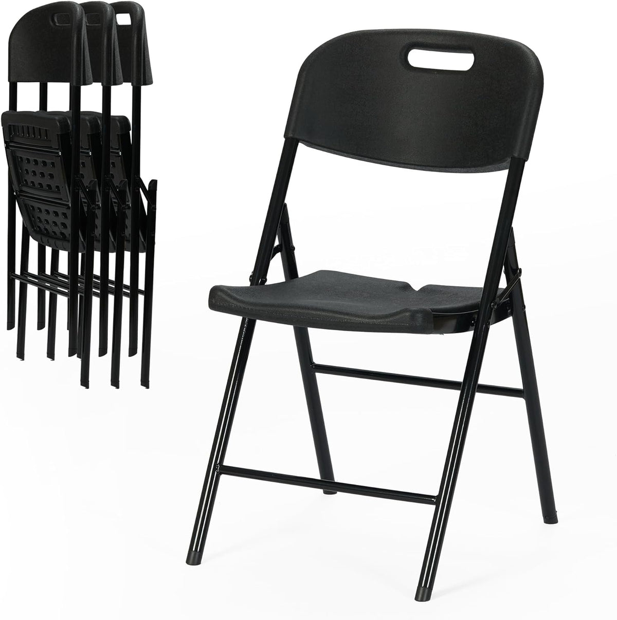 Heavy Duty Folding Chair | Black | Ontario Furniture