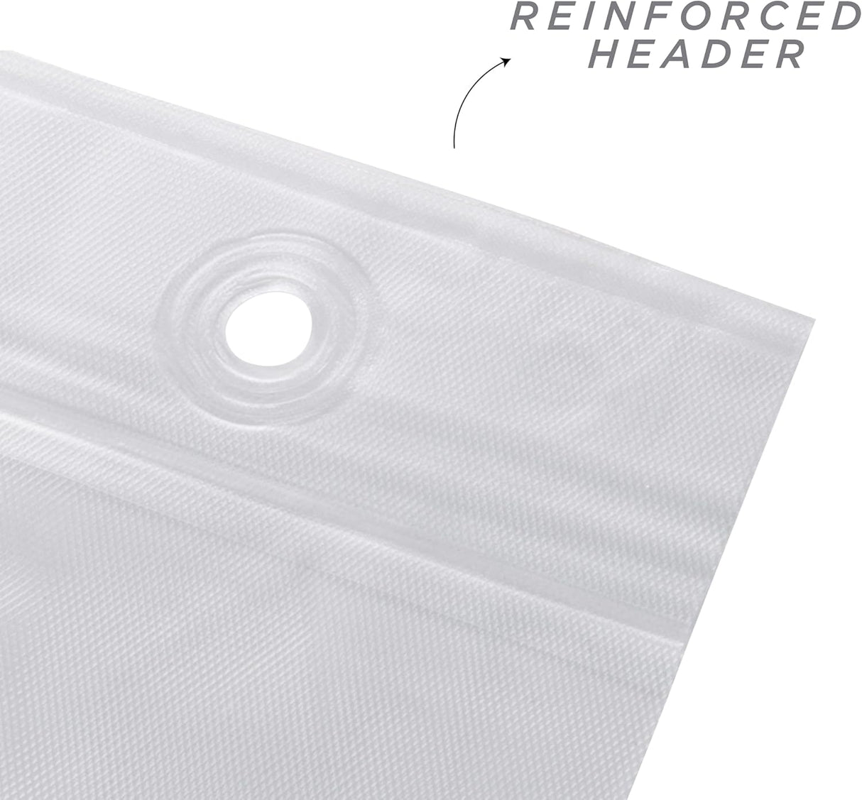 Shower Curtain Hook in White Color | 70” x 72” | Bath Bliss