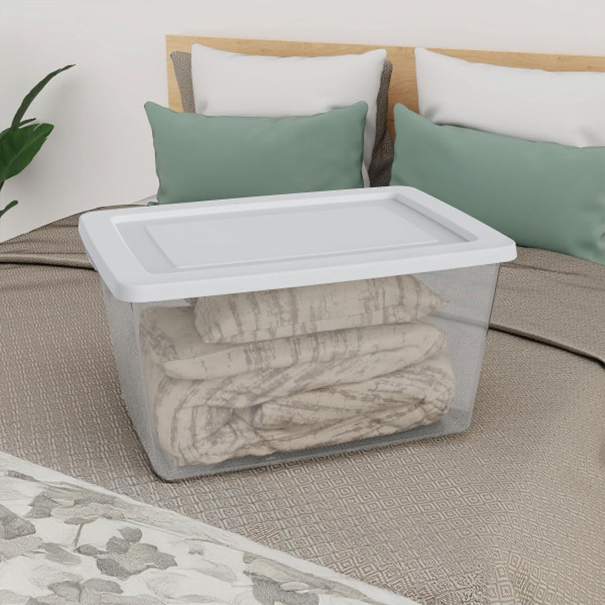 Storage Box Clear 58QT Sterilite