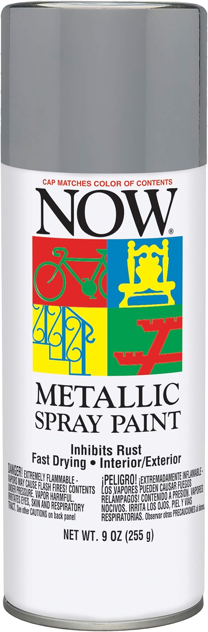 Metallic Spray Paint | 9 oz | Aluminum | Rust Resist | Krylon Now