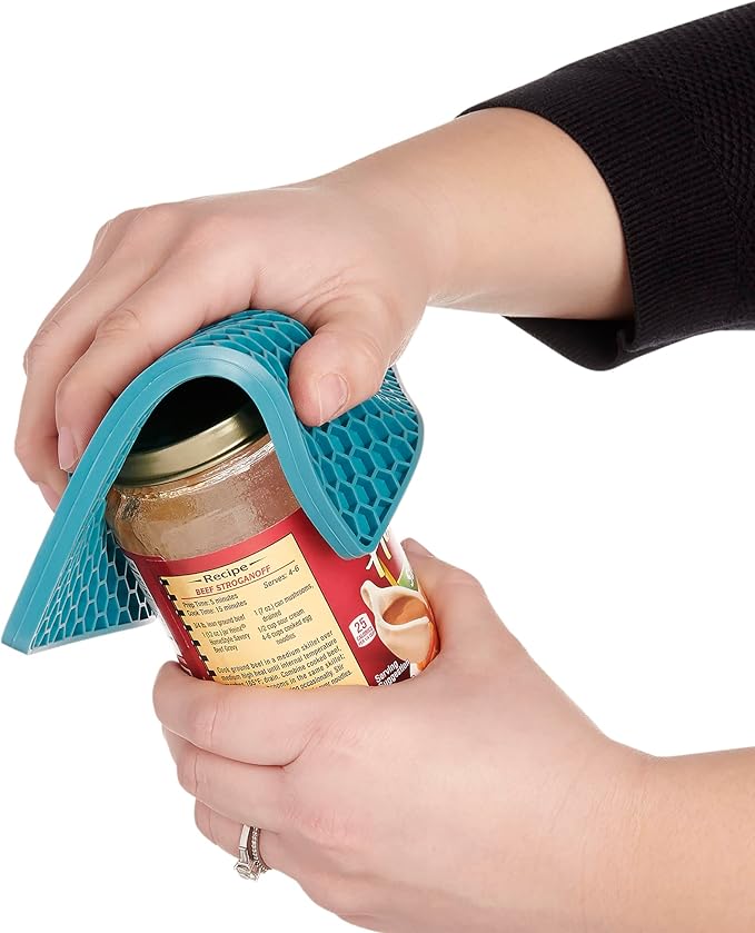 Honeycomb Trivet | Silicone | Turquoise Blue | HIC Kitchen