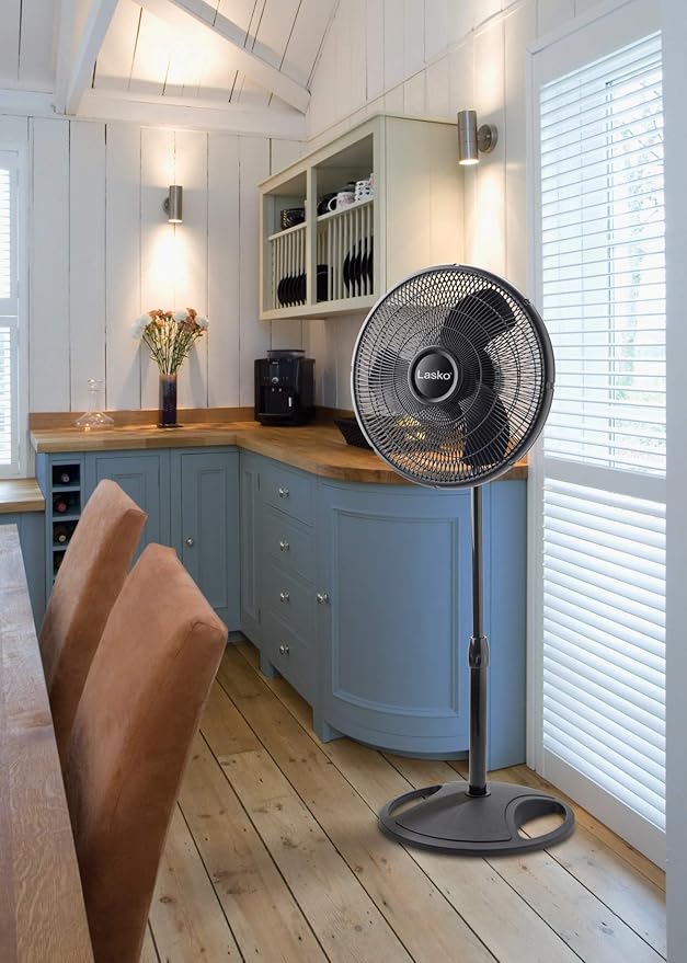 Oscillating Pedestal Fan (16") 3 Speed Black Lasko