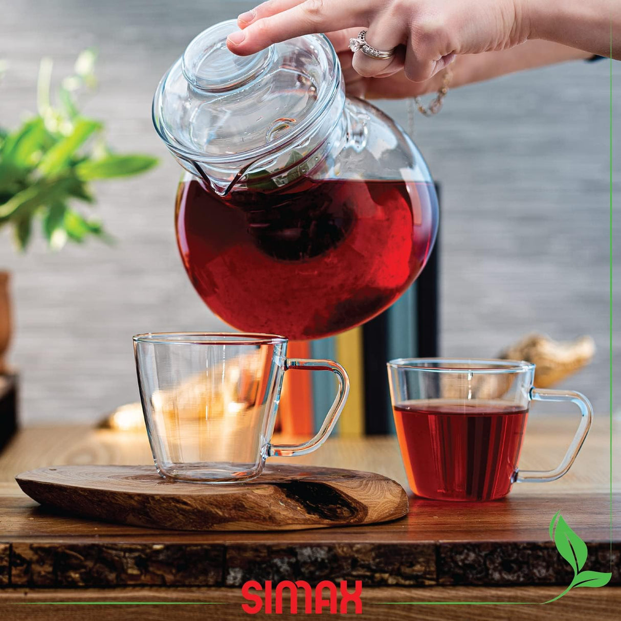 Glass Teapot for Stovetop | Glass Tea Kettle | 1QT | Simax
