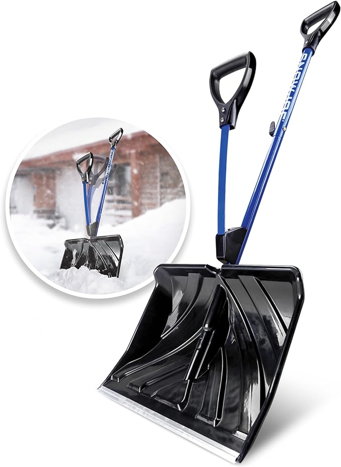 Snow Joe Shovelution Snow Shovel | 18" Ergonomic Blade