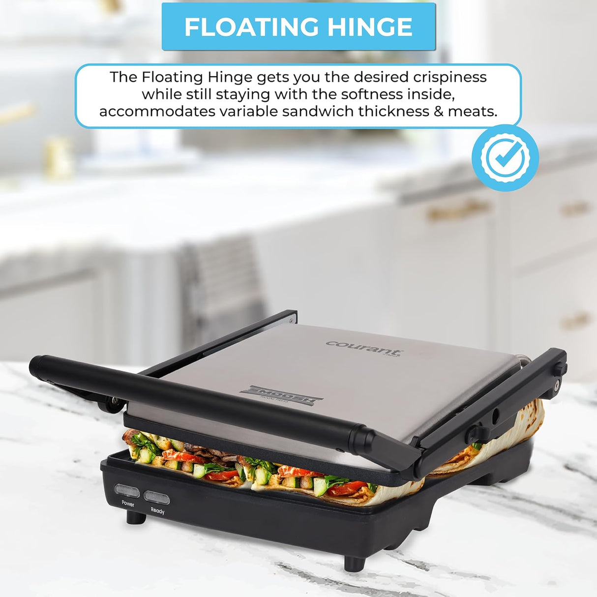 Panini Press Gourmet Sandwich Maker & Grill Courant