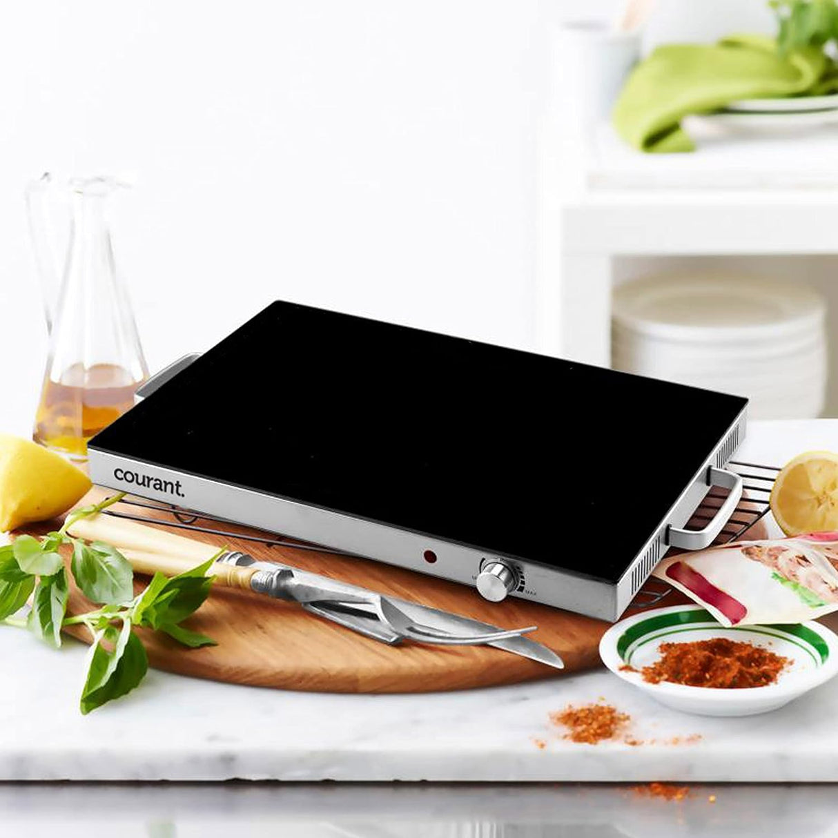 Ceramic Glass Warming Tray (15" x 24") Courant