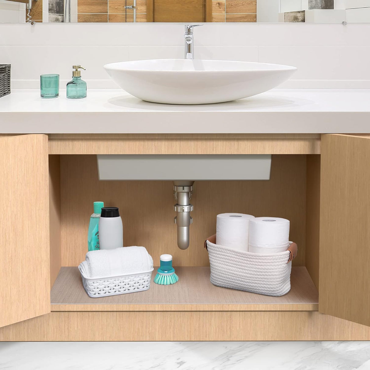 Under‑Sink Mat Non‑Adhesive | Clear | 24″ × 48″ | Con‑Tact