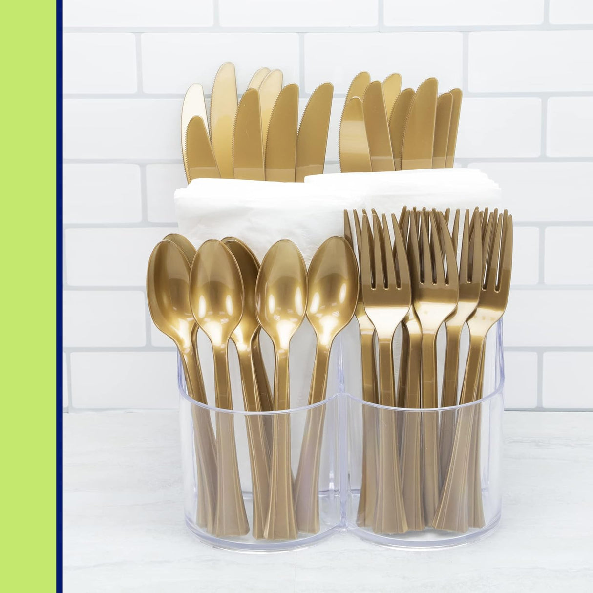 Cutlery Caddy Organiser | 5 Compartment | Clear | Lillian