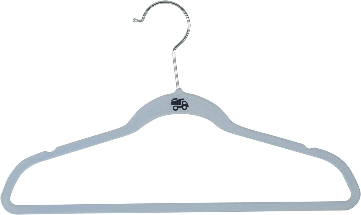 Velvet Kids Hangers 10pk Light Blue Simplify