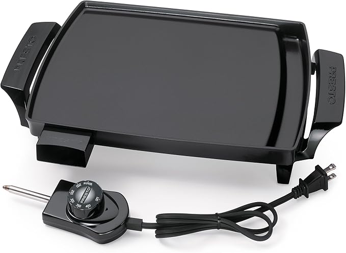 Presto Mini Electric Griddle | Compact Nonstick Grill